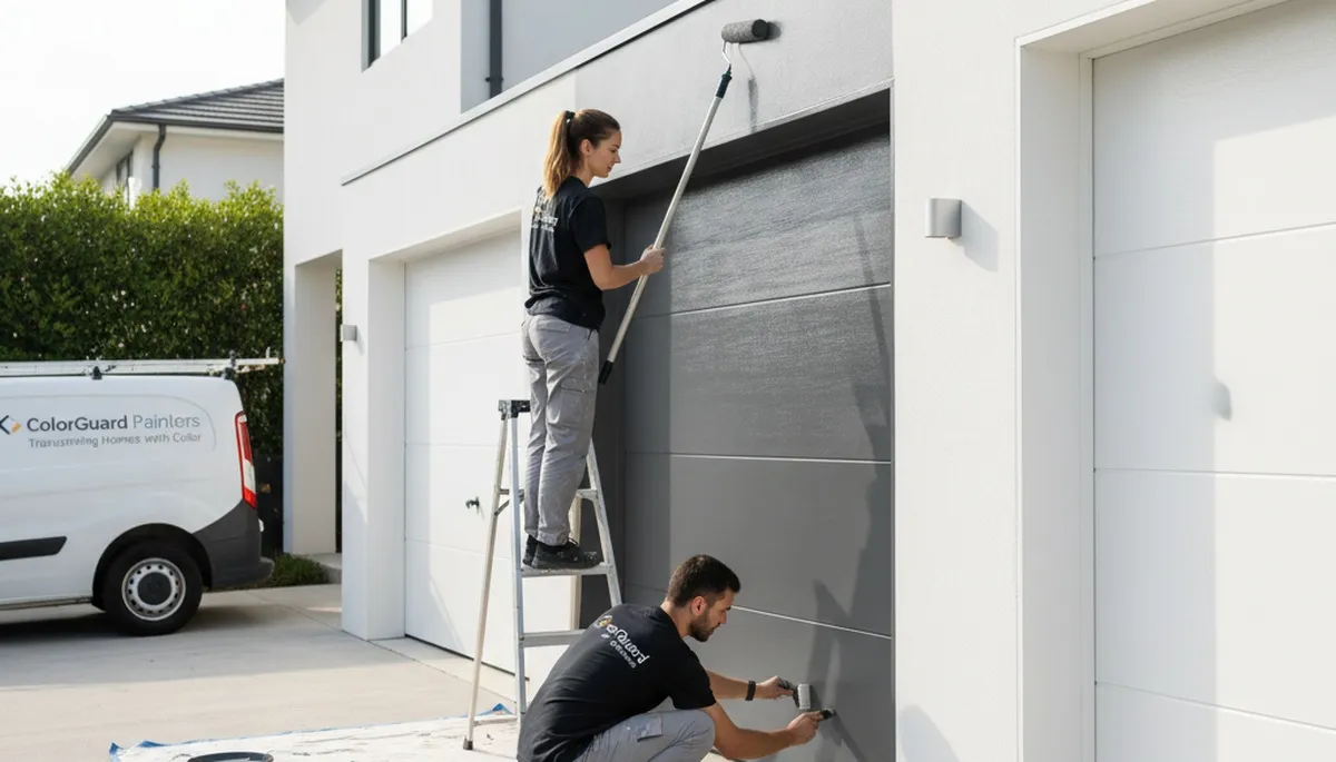 Professional garage door painting by expert house painters in Memphis, TN