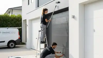 Professional garage door painting by expert house painters in Memphis, TN