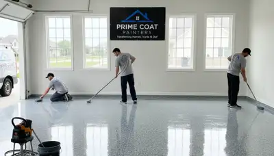 Professional garage floor epoxy coating in Memphis TN by expert house painters