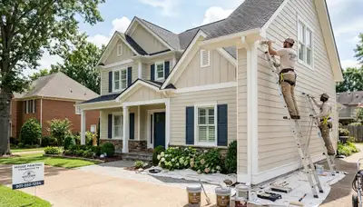 Professional house painters in Memphis TN providing expert residential exterior painting services