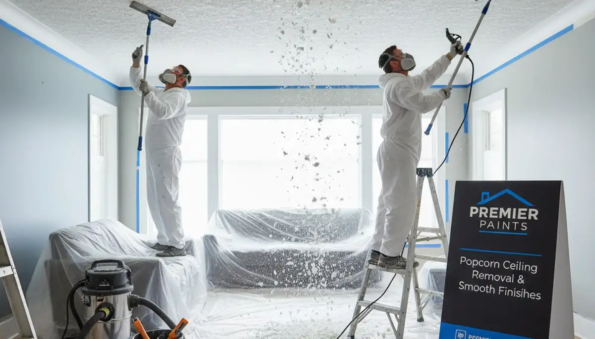 Professional popcorn ceiling removal service in Memphis, TN by local painting experts