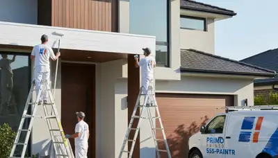 Professional trim and fascia painting on a Memphis TN home by expert exterior house painters