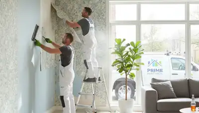 Professional wallpaper removal and surface prep by house painters in Memphis, TN